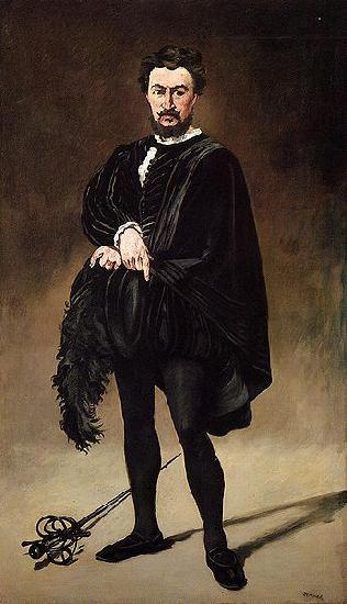 Edouard Manet Philibert Rouviere as Hamlet The Tragic Actor France oil painting art